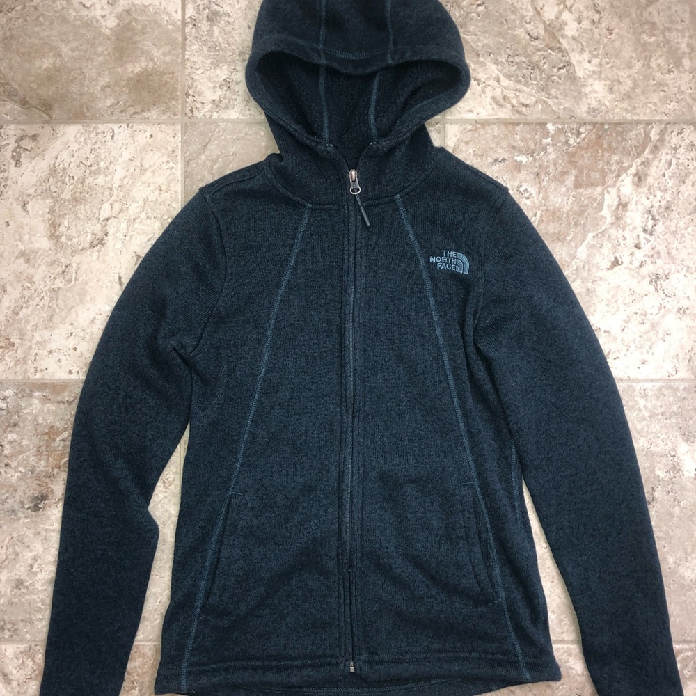 TNF women’s small better sweater Denali 2 fleece lined hooded full zip jacket